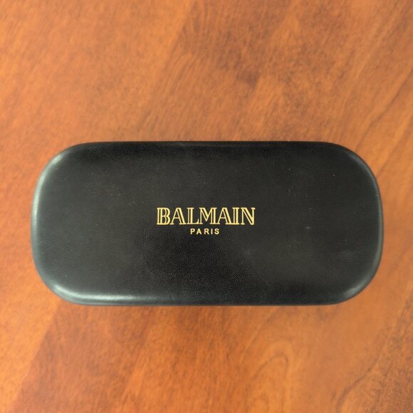 Balmain gold and black women sunglasses with case, sleeve, certificate and box - Picture 3 of 4